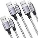 iPhone Charger,BESWASUD Lightning Cable 3pack 6ft Extra Long Nylon Braided Syncing and Fast Charging Cord