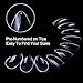 ECBASKET 500 PCS Clear Nail Tips Talon False Nails Short Pointy Fake Nails 10 sizes Full Cover Artificial Nails with Bag