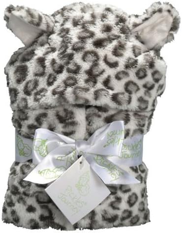 Snow Leopard Faux Fur Hooded Wrap Blanket by Pickles Journey