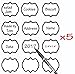 Clear Custom Personalized Adhesive Vinyl Stickers Label Multi-use on Mason Jars,Glass Bottles, Gift Box, Pantry, Self-stick, Organizer Home Kitchen School Office, Thank You Stickers, 60pcs