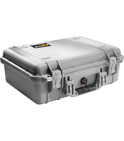 Amazon.com : Pelican 1400 Case No Foam (Silver) : Diving Dry Boxes
