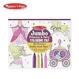 Melissa & Doug Princess & Fairy Jumbo Coloring Pad