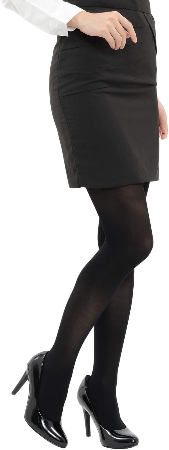 Amazon ソフト段階着圧設計 美脚 60デニール ゾッキ タイツ 無地 ブラック 黒 M L タイツ 通販