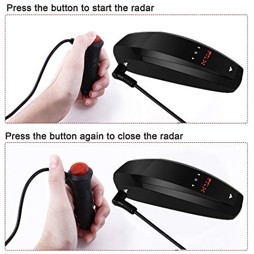 Radar Detector-Car Speed Mobile Laser Radar Detector, City/Highway Mode Radar Detectors for Cars, Voice Alert and Car Speed Alarm System with 360 Degree Detection and Bright LED Display(FCC Approved)