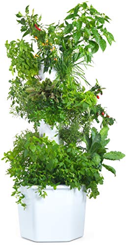 Vertical Hydroponic Tower - Aerospring Herb & Vegetable Garden - 27 Plant Grow System