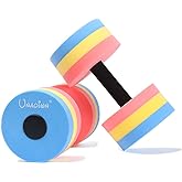 UNAOIWN Water Weights for Pool Exercise 2Pcs Water Dumbbells Aerobics Pool Barbells Lightweight Resistance Aquatic Dumbbell for Swimming