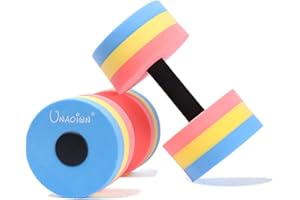 UNAOIWN Water Dumbbells Water Aerobics for Pool Fitness Exercise Lightweight Resistance Aquatic Dumbbell Pool Barbells for Sw