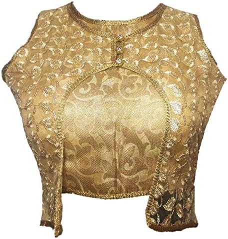 SAPTASHRI SEASONAL SPECIAL ETHNIC WEAR READYMADE PADDED BLOUSE FOR WOMEN. WITH JACKET