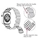 LOYUT Replacement Watch Band for Apple Watch, Stainless Steel 42mm/38mm Watch Band for Men Women Metal Magnetic Buckle Replacement Classic Bands for iWatch Series 3 Series 2 Series 1 (Silver, 42)