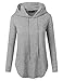 Doublju Loose Fit Pullover Hoodie with Kangaroo Pocket for Womens with Plus Size H.Gray 2XL