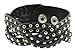 Unisex Metal Spike Studded Punk Rock Wide Strap PU Leather Bracelet (Braided Wrap)
