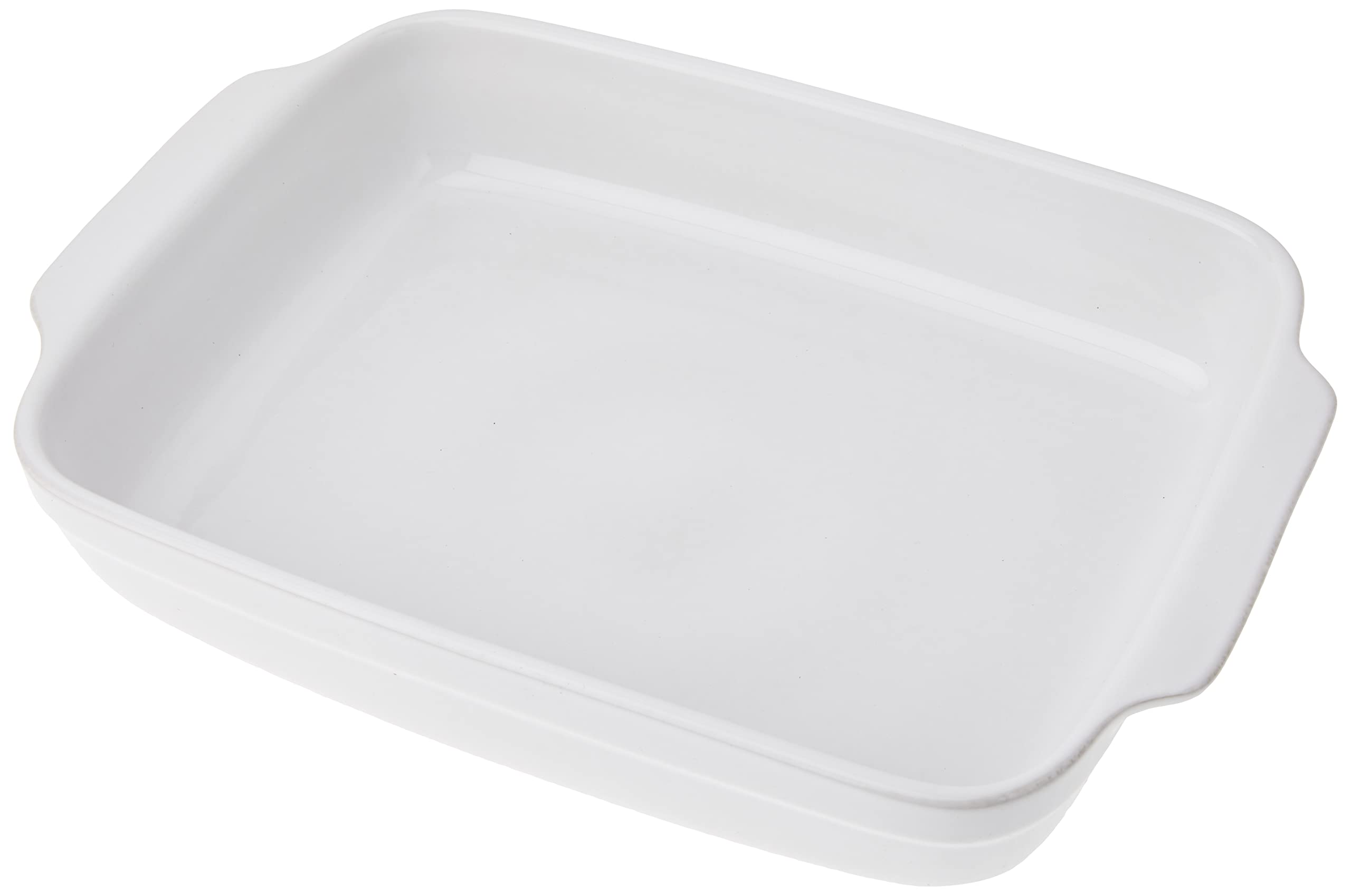 CREALYS 512732 Baking Dish with Ceramic Handles 36.5 x 23.5 x 6.5 cm Rectangular White