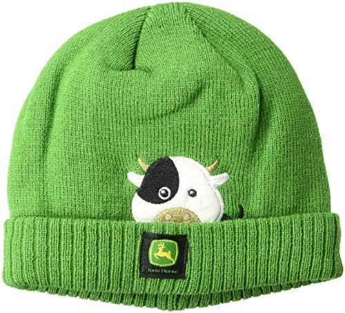 green toddler winter hat