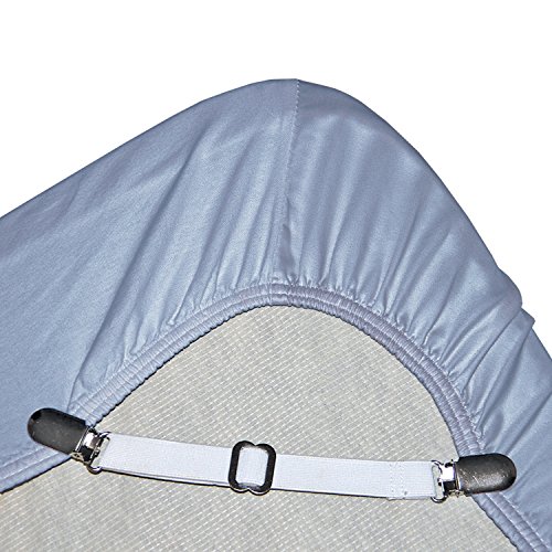 Adjustable Bed Skirt Pins Sheet Straps Fasteners Suspenders Clips