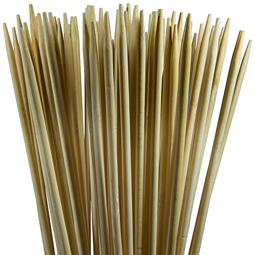 Rainier Outdoors Marshmallow Roasting Sticks, Natural Bamboo (36 X 0.2-Inch, 110 Pieces)
