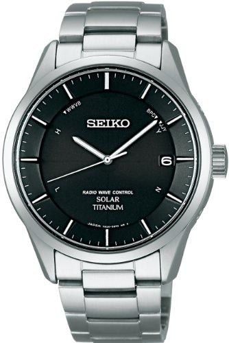 SEIKO SPIRIT watch Spirit Solar wave correction sapphire glass super clear coating (10 atm) Comfotex Ti-resistant metal allergy SBTM211 Men