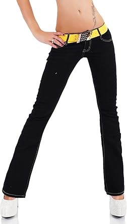 women's black stretch bootcut jeans