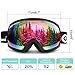 Odoland Snow Ski Helmet and Goggles Set, for Kids and Adult Sports Helmet and Protective Glasses - Shockproof/Windproof Protective Gear for Skiing, Snowboarding, Motorcycle Cycling and Snowmobile