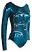 Look-It Activewear Jade Sparkle Aerial Long Sleeve Leotard for Gymnastics and Dance girls and women