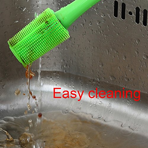 Wecando Silicone Bottle Brush Cup Cleaning Brush Scrubber for Washing Glasses, Sport Bottles, Baby Bottles, Pitchers, Thermoses, Jars, Non-Stick Pot Pan Dish Bowl, Water Cups, Coffee Mugs