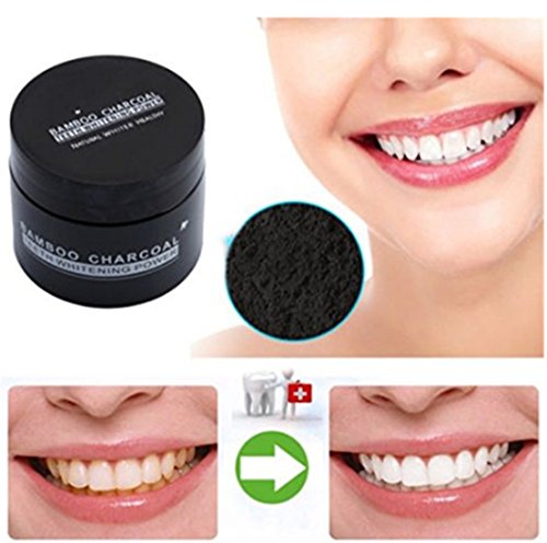 FULLIN Teeth Whitening Powder Teeth Whitener Organic Activated Charcoal Bamboo