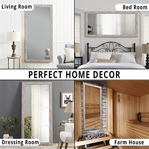 Rustic Floor Mirror Rustic Full Length Mirror Framed Full Length Mirror