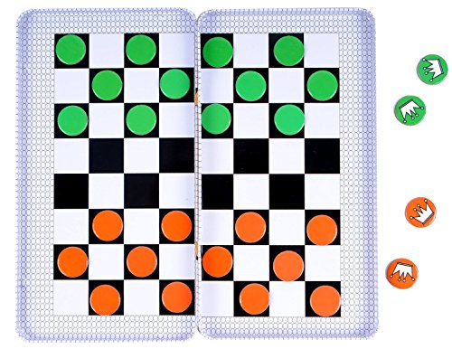 Magnetic Travel Checkers Game - Car Games , Airplane Games and Quiet Games