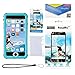 Easylife iPhone 7 Waterproof Case, IP68 Certified Snowproof Shockproof Dirtproof Shield Case and Cover Perfectly Fit for iPhone 7-Blue