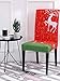 CATSAYS Stretch Chair Covers Christmas Removable Washable Dining Room Chair Protector Slipcovers 4PCS Christmas Home Decor Holiday Seat Cover (B)