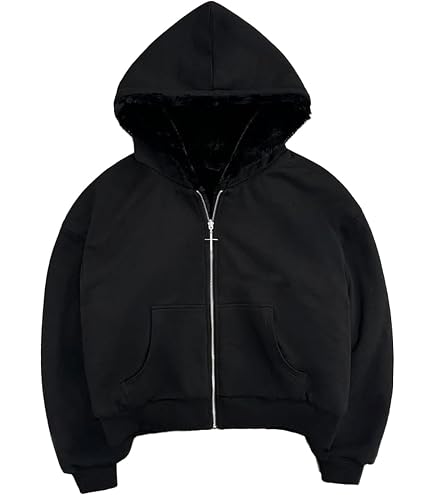 Amazon.com: CUTEGAL Zip Up Hoodie Oversized Leopard Print Jacket