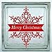 Merry Christmas Snowflake Decal. Choose Color and Size Metallic Chrome and Glitter Vinyl. For Car Windows, Crafting DIY, Glass Block, etc. Glass Block Not Included