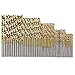 Easydeal 50Pcs Titanium Coated HSS High Speed Steel Drill Bit Set Tool Replacements 1/1.5/2/2.5/3mm