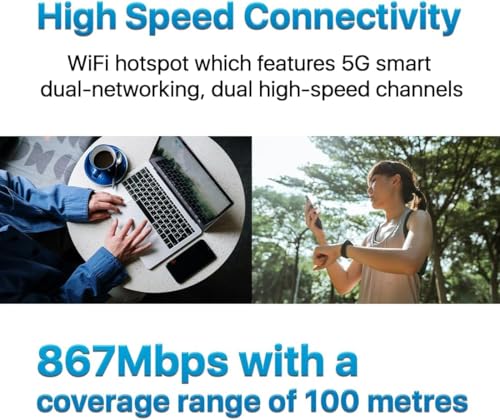 ZTE U30AIR 5G Wi-Fi pocket Router – High-Speed 5G Connectivity, Dual-Band Wi-Fi, Seamless Streaming & Gaming, Easy Setup, Portable, Supports Multiple Devices