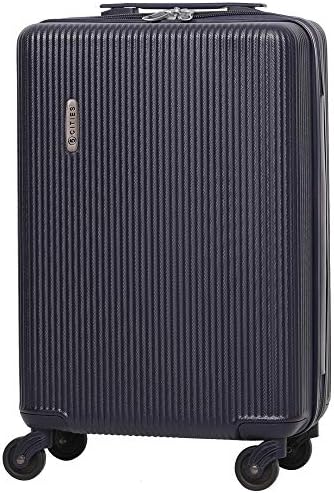 5 Cities Lightweight ABS Hard Shell Carry On Cabin Hand Luggage Suitcase with 4 Wheels, Approved for Ryanair, easyJet, British Airways, Virgin Atlantic and More, (Navy)