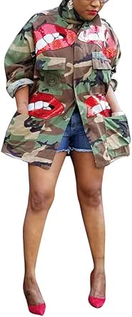 plus size army fatigue jacket