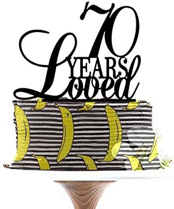 70th Blessed Cake Topper, 70th Anniversary Cake Topper, Custom Cake Topper Wedding Anniversary, Birthday Cake Topper.
