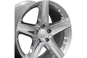 OE Wheels LLC 20 inch Rim Fits Jeep Grand Cherokee Wheel JP06 20x9 Polished Wheel Hollander 9082