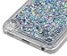iPod Touch 6 Case Liquid Quicksand Glitter Style, iPod Touch5 Liquid Case, BLLQ Twinkle Quicksand Funy Diamond Shiny Bling Glitter Sparkle PC Hard Case for Touch6 and Touch 5 Twinkle Silver
