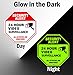 Video Surveillance Sign Outdoor | No Trespassing Glow-in-the-Dark Large Warning Sign | 12