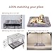 JoicyCo Extra Large Dog Bed Crate Pad 47 in Mat 100% Washable Anti-Slip Dog Matress Kennel Pads