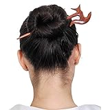 MaryCrafts Wooden Battle Viking War Axe Hair Stick, Hair Pin, Hair Accessory, Hair Toy Handmade 7.8