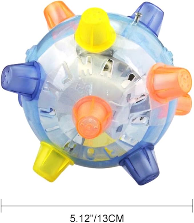 jumping toy with figure 8 rubber ball