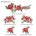 Flower Patches Rose Patches, Satkago 5Pcs DIY Large Rose Embroidery Patches Sew On Patches Flower Applique for Clothes Jackets T-Shirt Jeans Skirt Vests Scarf Hat Backpacks