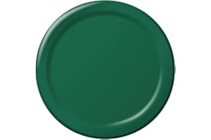 Creative Converting 503124B Table Needs, Touch of Color Paper Banquet Plates, Hunter Green, 10.25", 24ct