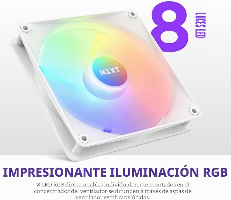 Núcleo RGB F140 - Ventilador RGB PC no Hub 140mm - Branco