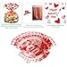 JOYGOGO Valentine Cellophane Bags, 120 Pack with Twist Ties,Valentine Gift Bags for Kids, Perfect Valentines Treat Bags, Valentines Goodie Bags, 7 Assorted Styles