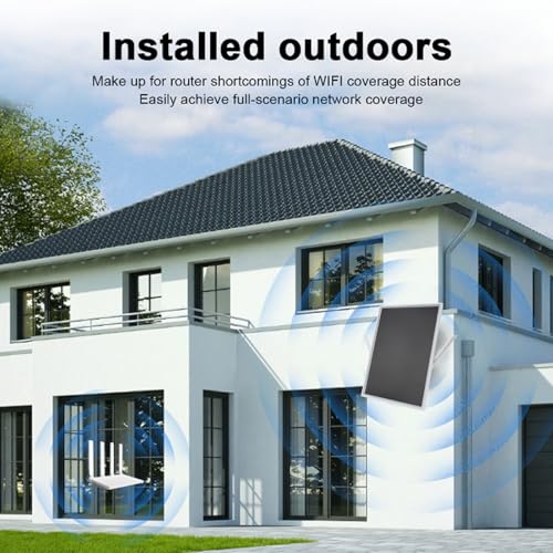 Solar WiFi Extender, Outdoor Signal Booster with 15W Solar Panel and 20000mAh Battery, Extends Coverage Up to 328ft for Camping RV