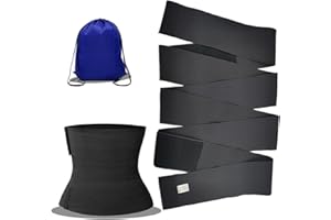 Haikole Waist Trainers for Women Belly Fat,2023 Upgraded Waist Trainer for Stomach Wrap,Non-Slip Sweat Band Waist Trainer