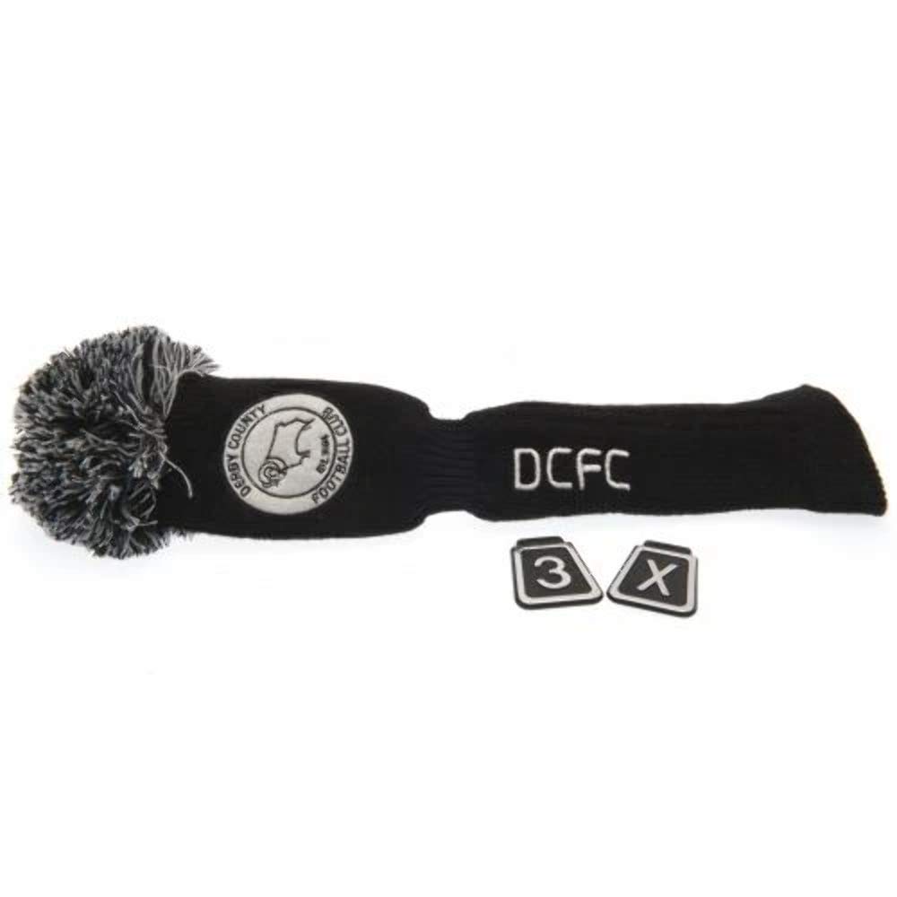 Derby County Pompom Golf Headcover - Black/White, Fairway