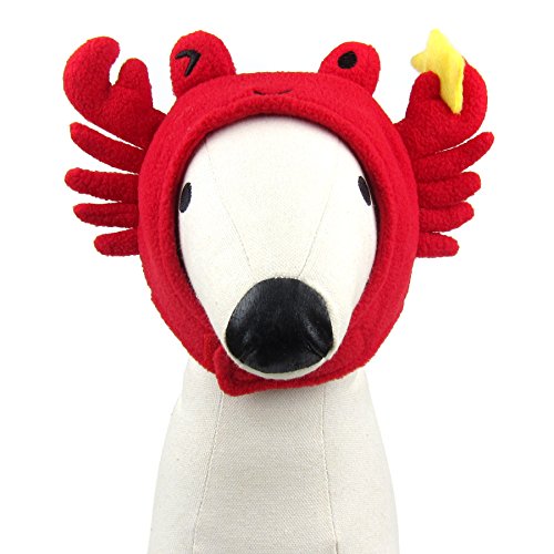 Alfie Pet by Petoga Couture - Aspen Hat for Party Halloween Special Events Costume (for Small Dogs & Cats) - Pattern: Crab